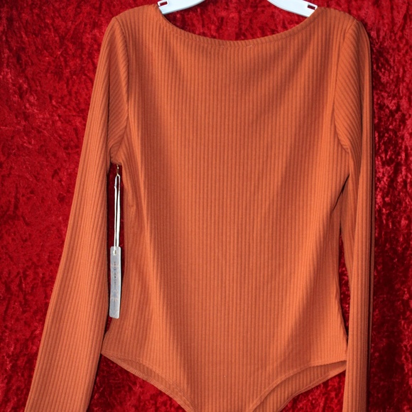 Orange Long Sleeved Body Suit - Picture 5 of 8